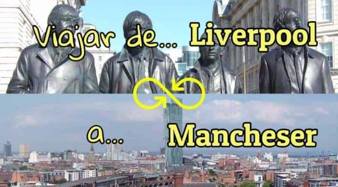 ¿Cómo viajar entre Manchester y Liverpool? ¿Tren o autobús? Titulo del post sobre como ir de Manchester a Liverpool